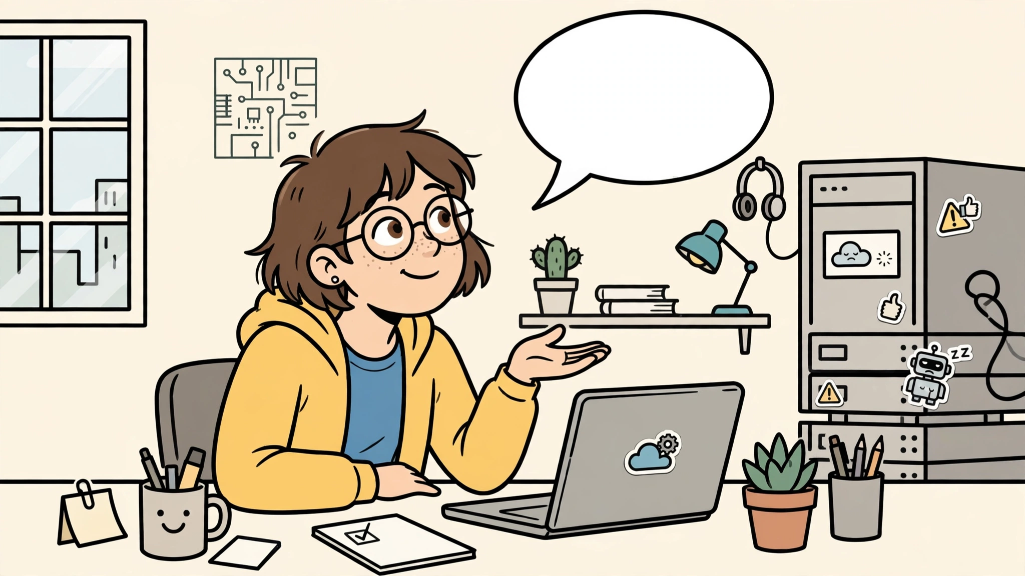 Panel 1: A hopeful human makes a reasonable request
